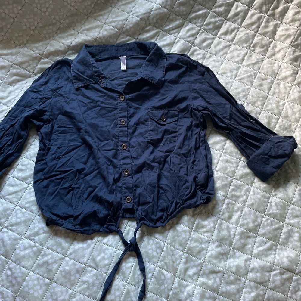 Xhilaration Dark Blue Shirt